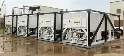 Sunbelt Rentals 150 ton industrial chillers.