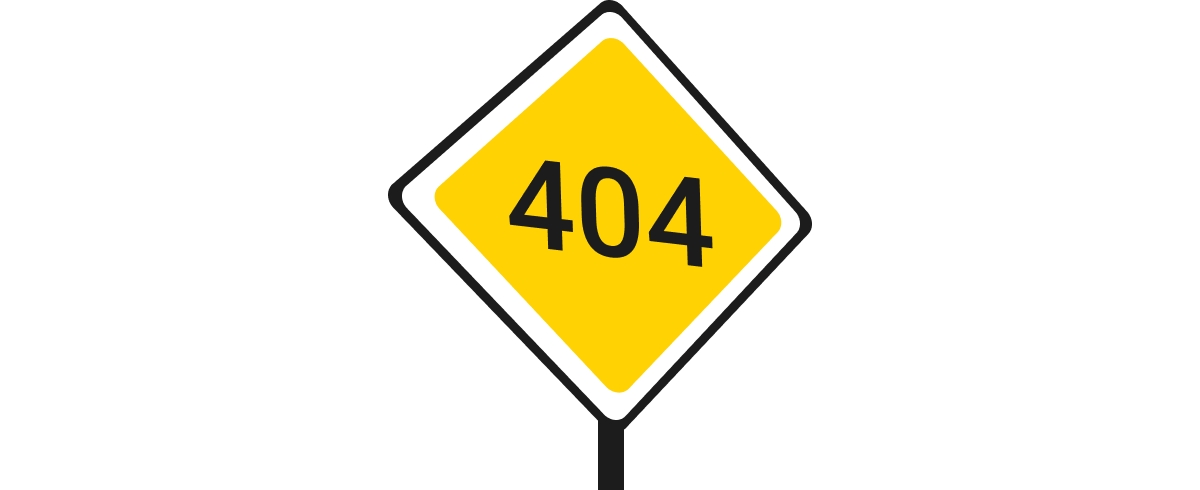 404 Error Sign