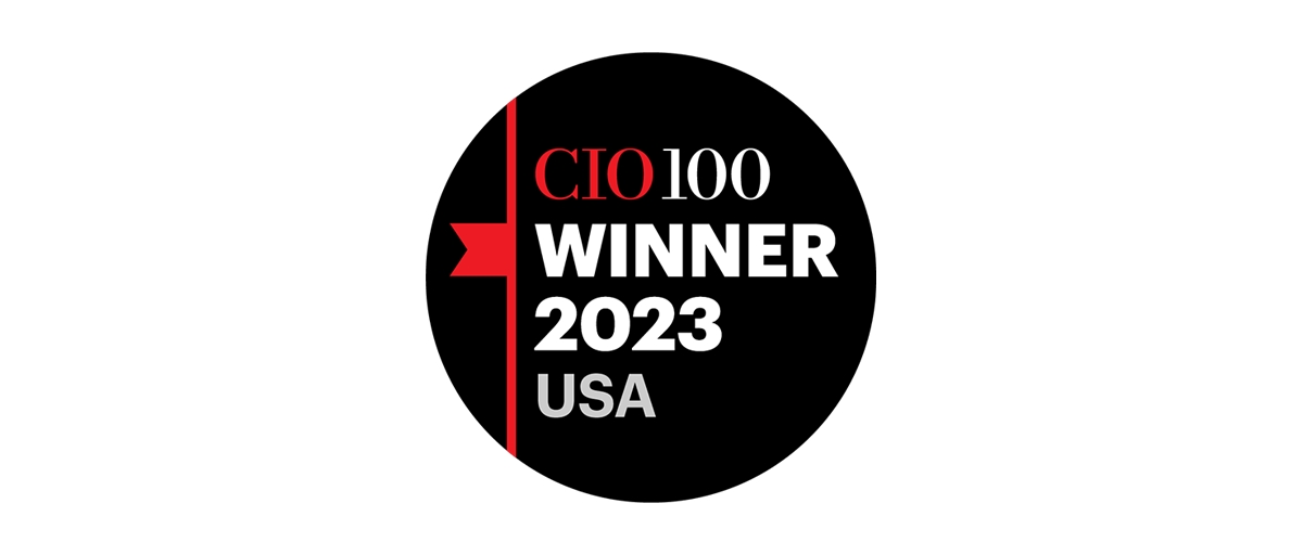 CIO 100 Winner 2023 USA logo.