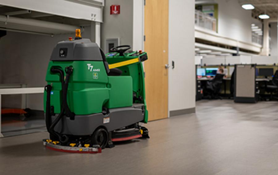 Industrial scrubber.