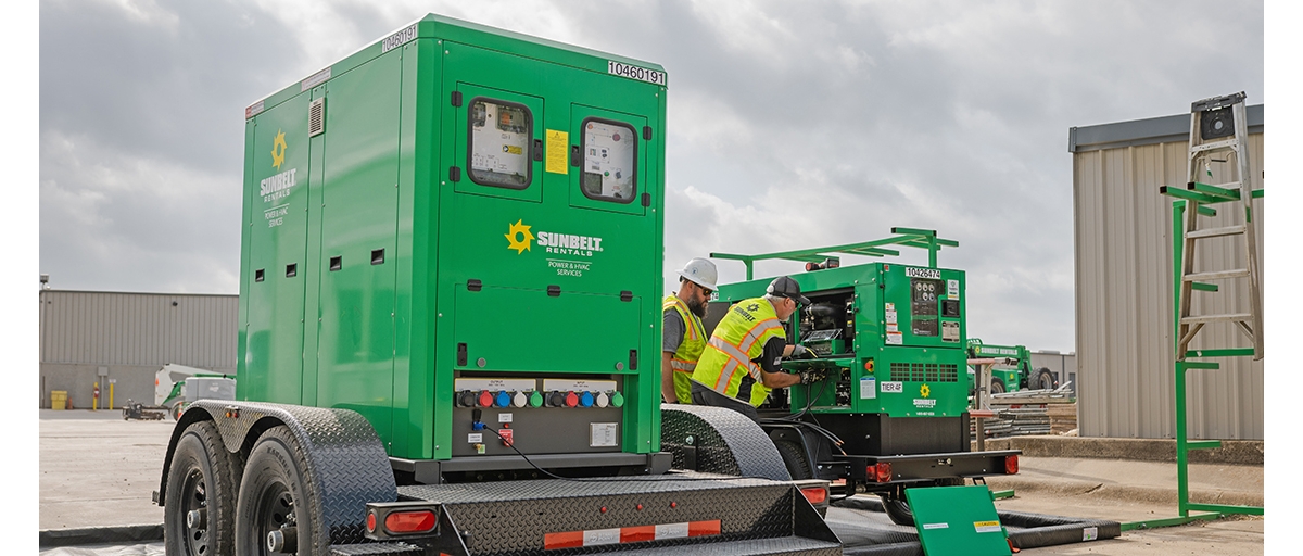 Sunbelt Rentals Commercial Generator.