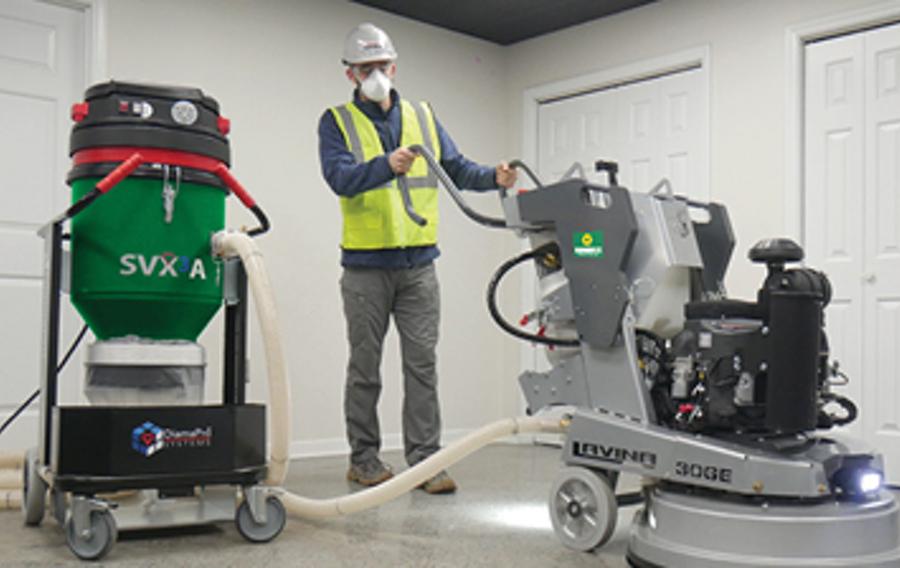Floor buffing equipment.