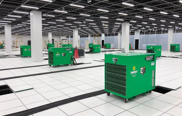 Generators in a data center.