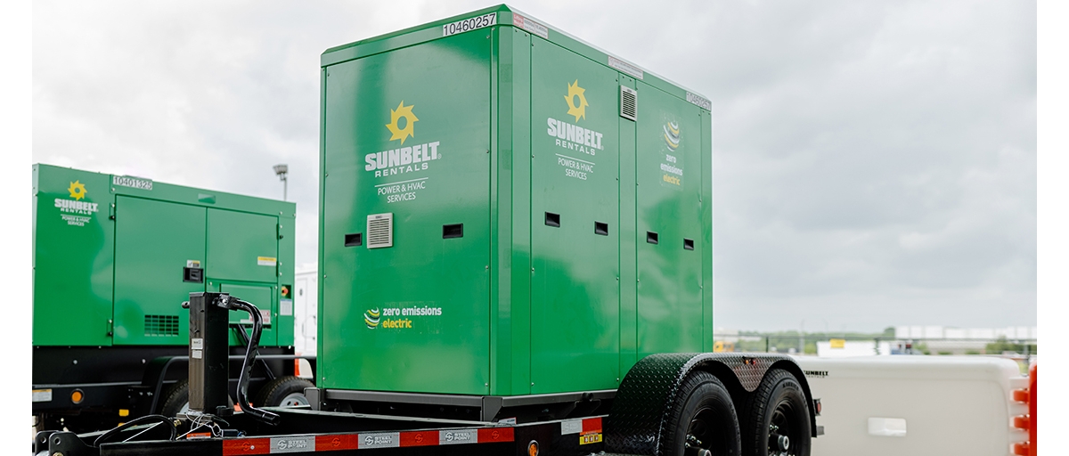 Sunbelt Rentals portable generator rental.