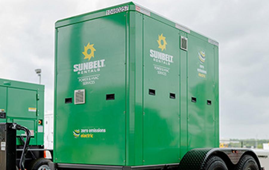 Sunbelt Rentals portable generator rental.