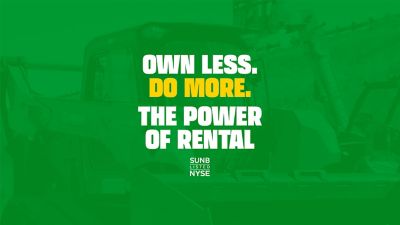 Own less. Do more. The power of rental. SUNB listed NYSE. 