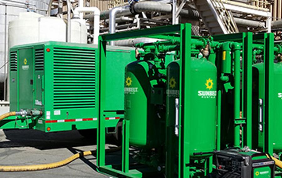  Sunbelt Rentals air compressors.
