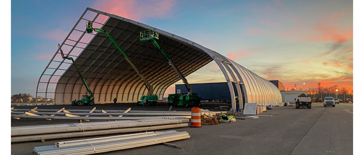 Temporary warehouse structure