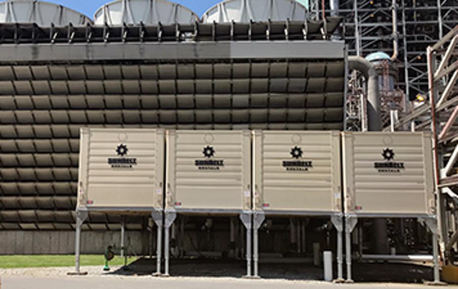 Temporary cooling towers from Sunbelt Rentals.