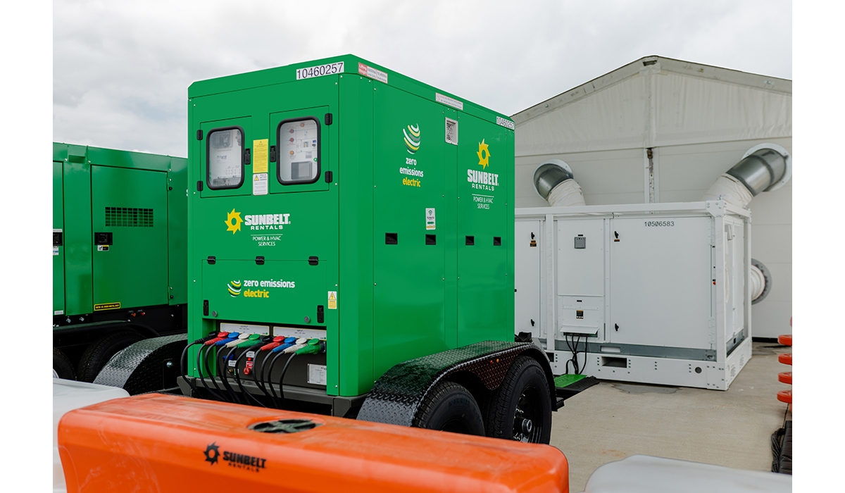 A battery energy storage system from Sunbelt Rentals.