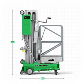  thumbnail image 5 of 24' Push Around Single Manlift 5 of 6
