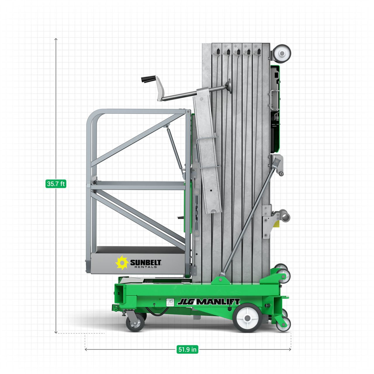 Product Image 2 of 30' Push Around Single Manlift 2 of 6