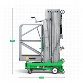  thumbnail image 2 of 30' Push Around Single Manlift 2 of 6