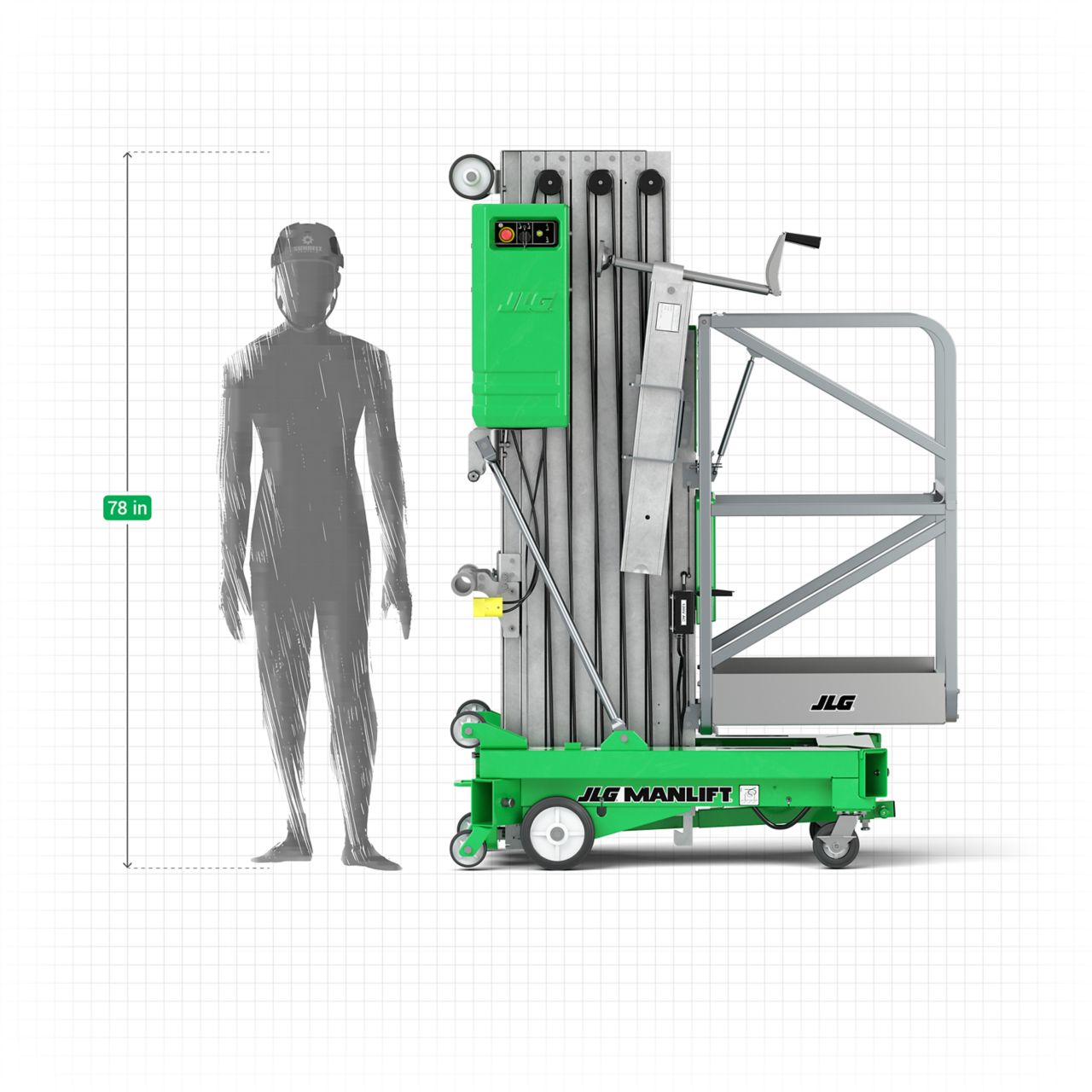 Product Image 6 of 30' Push Around Single Manlift 6 of 6