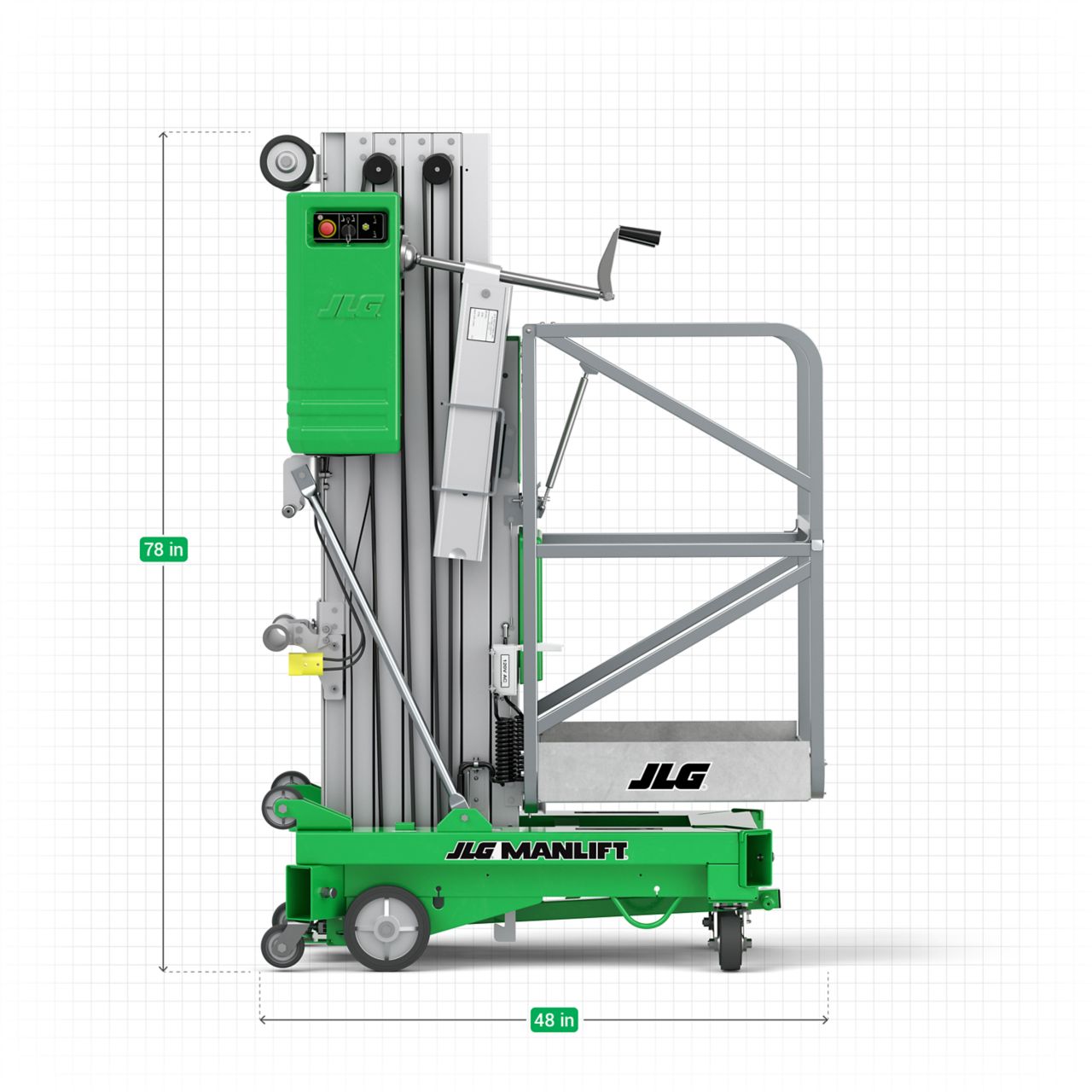 Product Image 5 of 25' Push Around Single Manlift IWP 5 of 6