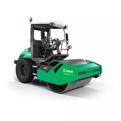 66 Single Smooth Drum Ride-On Vibratory Roller Compactor