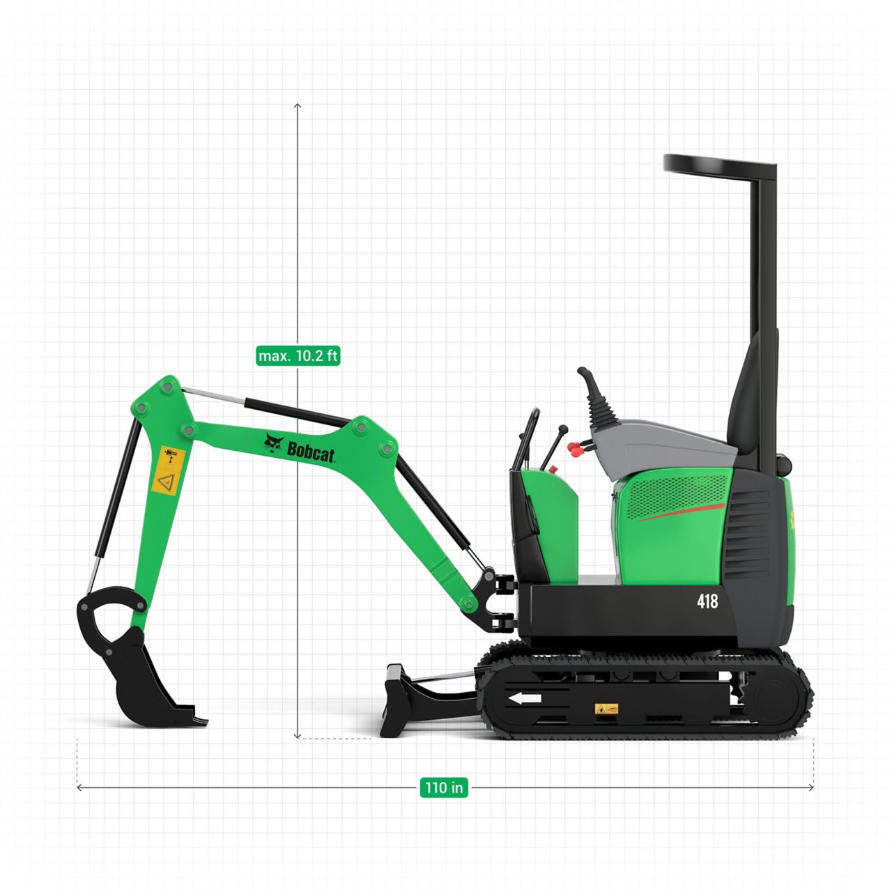 Product Image 2 of 2,000 lb Mini Excavator with 12” Bucket 2 of 6