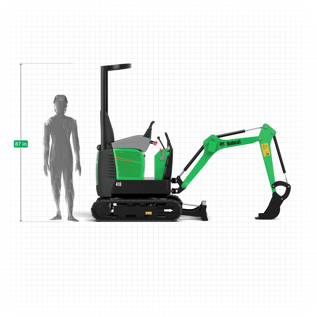 Product Image 6 of 2,000 lb Mini Excavator with 12” Bucket 6 of 6