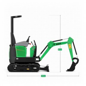 thumbnail image 5 of 2,000 lb Mini Excavator with 12” Bucket 5 of 6