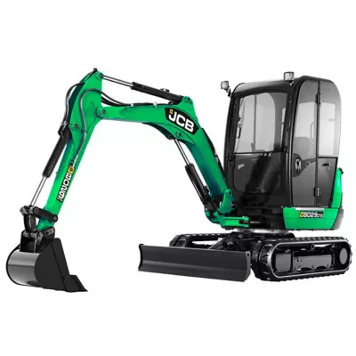 6,000 lb Mini Excavator with Cab and 18” Bucket