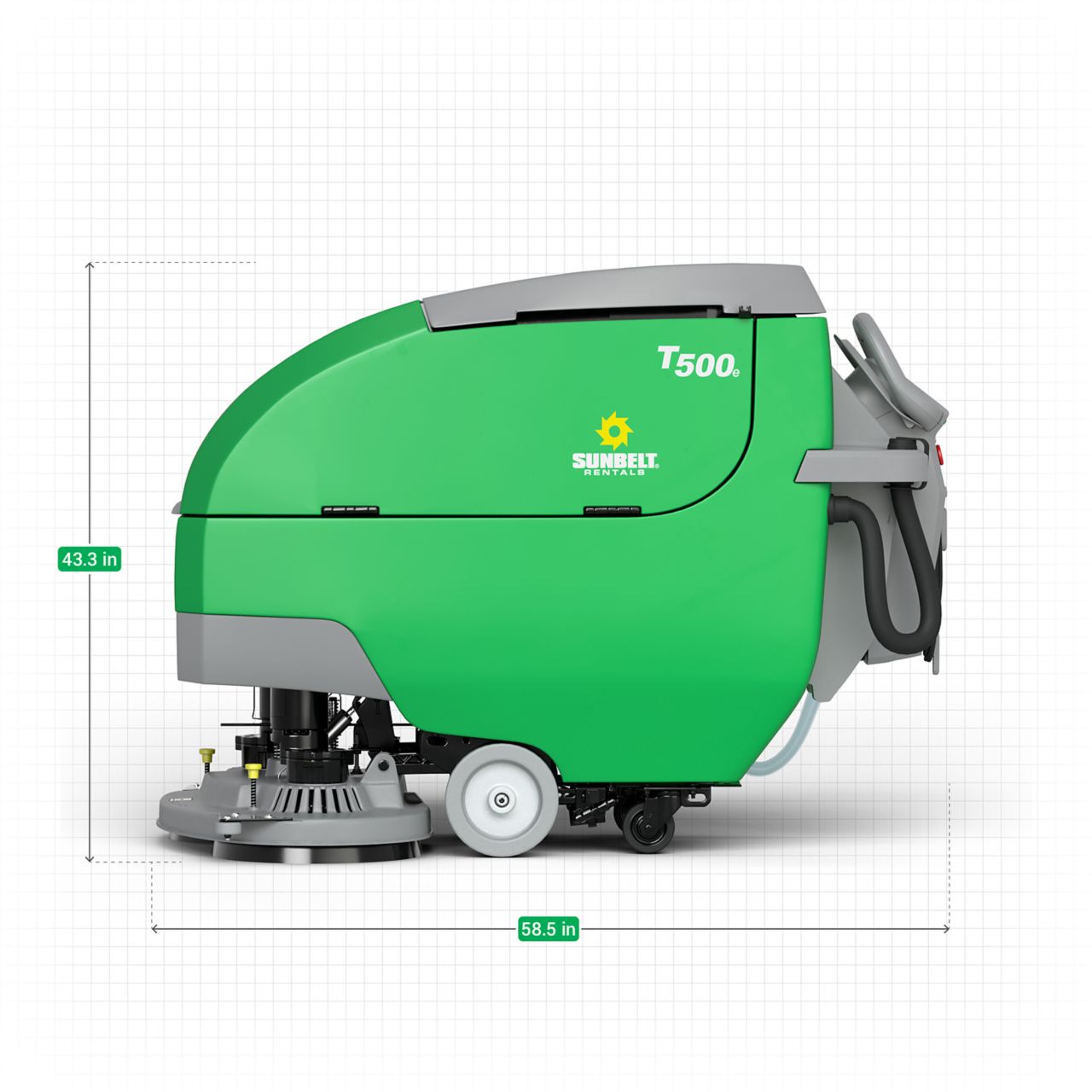 Product Image 2 of Battery-Powered Mid-Size Walk-Behind 28-Inch Floor Scrubber 2 of 6