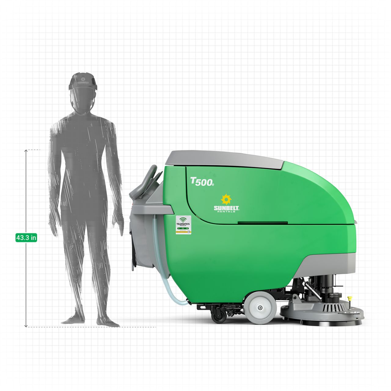 Product Image 6 of Battery-Powered Mid-Size Walk-Behind 28-Inch Floor Scrubber 6 of 6