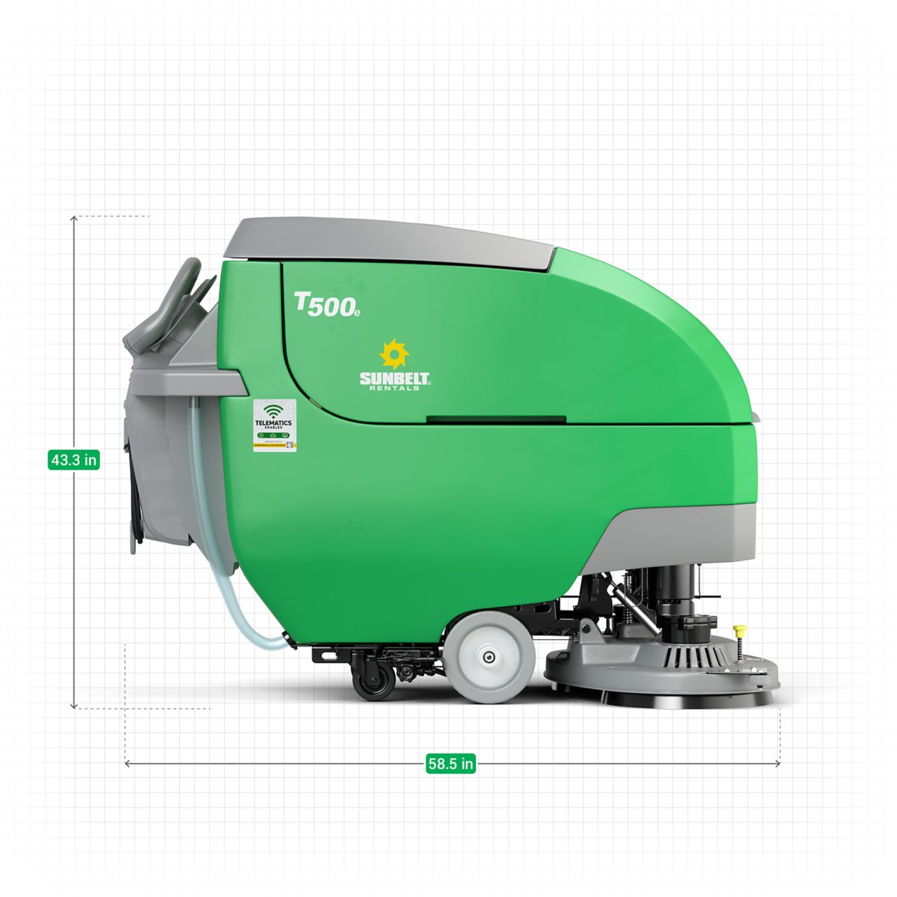 Product Image 5 of Battery-Powered Mid-Size Walk-Behind 28-Inch Floor Scrubber 5 of 6