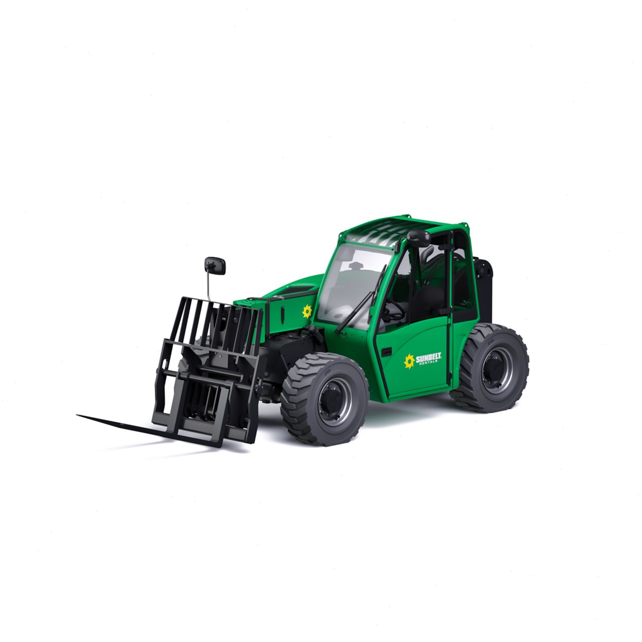Product Image 1 of 5K to 5.5K Telehandler Forklift with 19-Foot Reach and Enclosed Cab 1 of 4