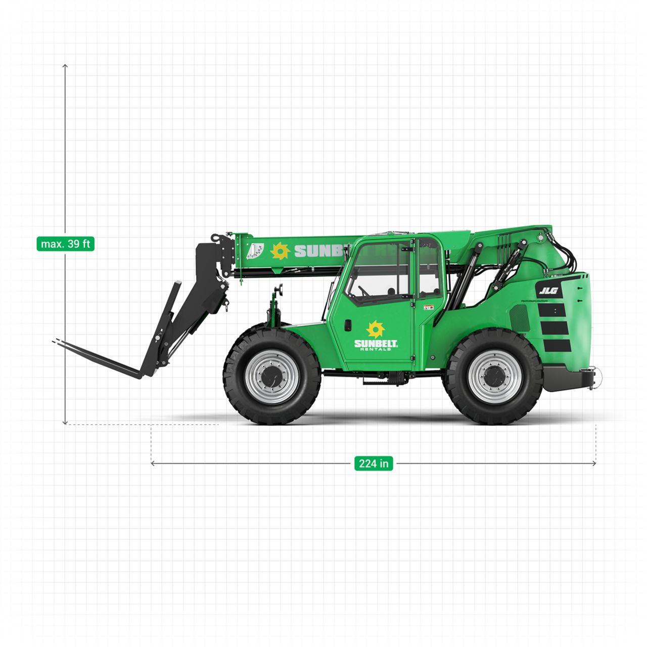 6K Telehandler Forklift with 36-Foot Reach (HVAC)