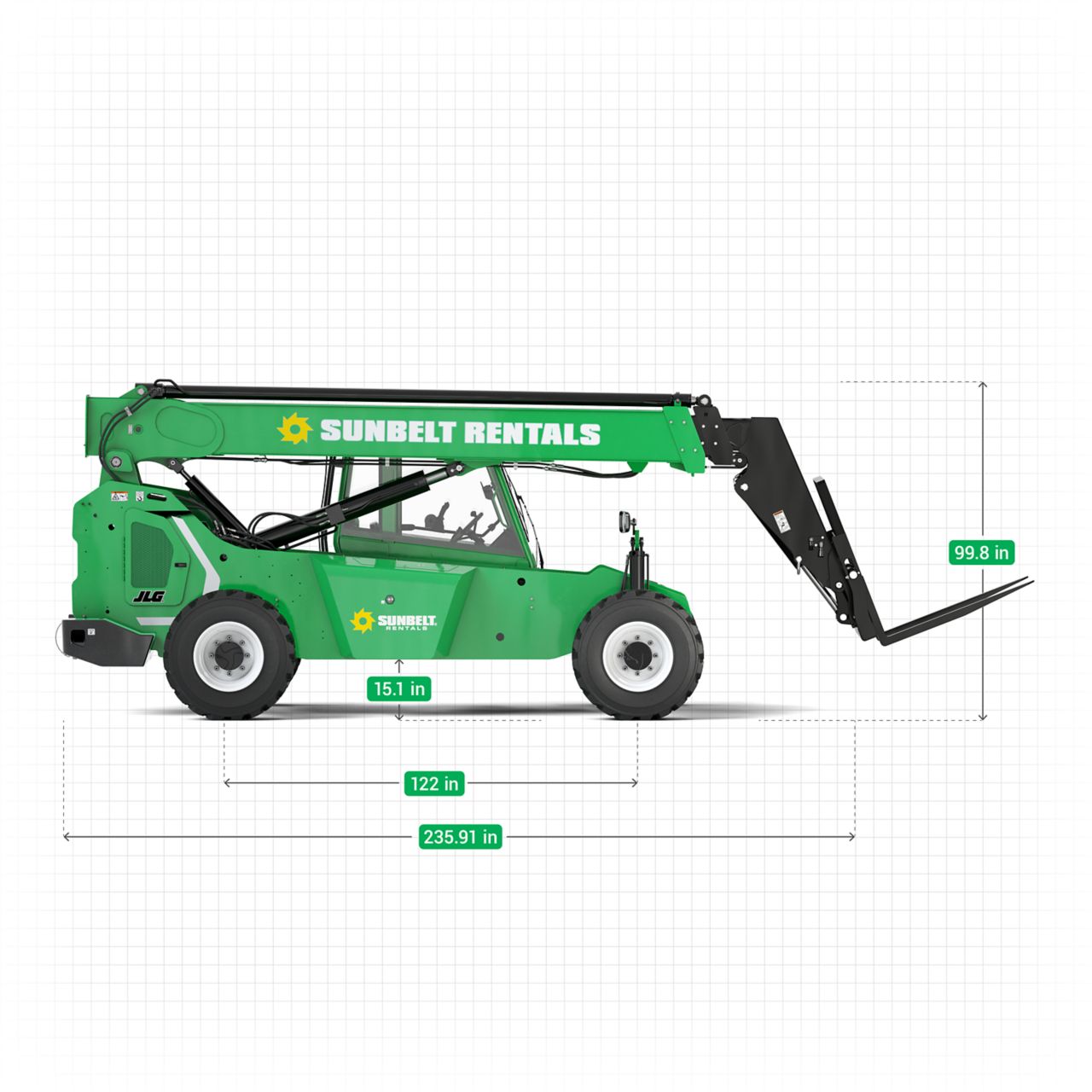 6K-7K, 42' Telehandler Forklift Rental | Sunbelt Rentals