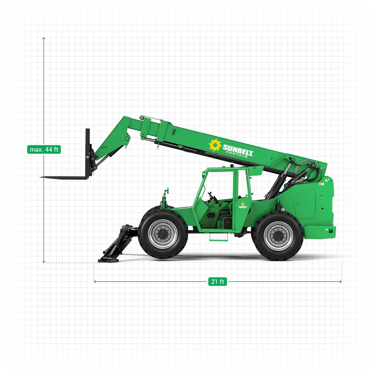 Product Image 2 of 10K Telehandler Forklift 42'-48' 2 of 6