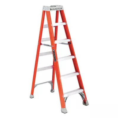 Fiberglass Platform Ladder - 6' Overall Height