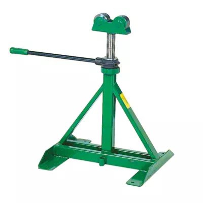 Greenlee® 644 Rope Reel Stand, Steel, Green Empire Rigging & Supply