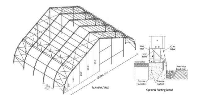 Diagrams of a Tension Series structure.