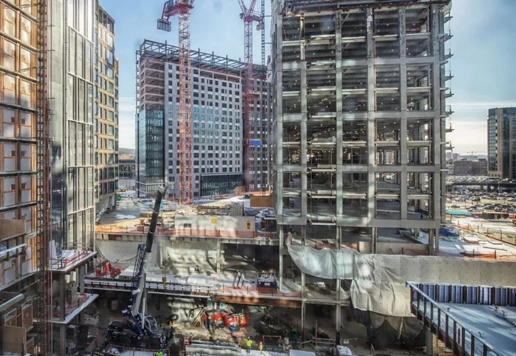 A construction site. 