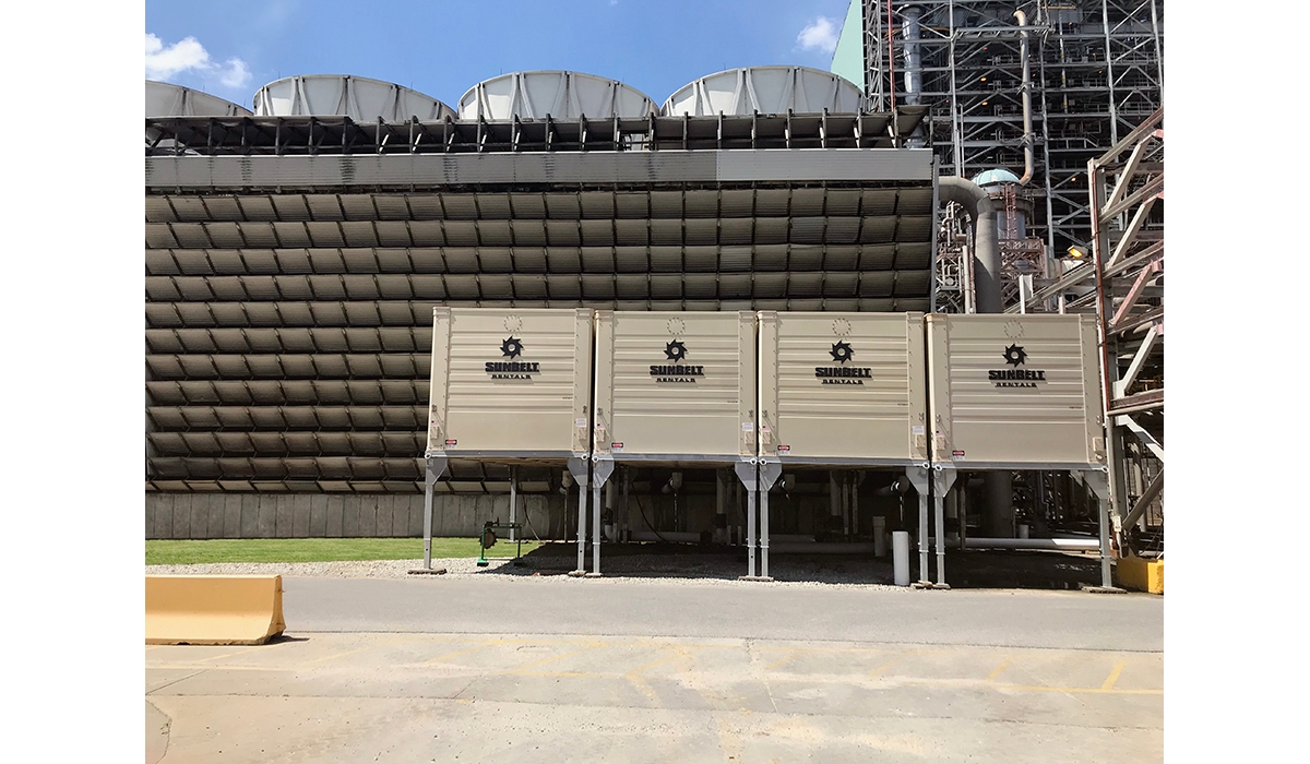 Cooling towers.
