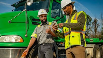 Sunbelt Rentals delivery drivers using command center. 