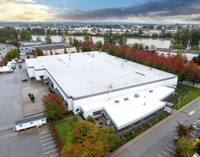 Aerial view of Fraserwood Studio.