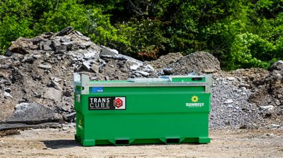 A fuel tank from Sunbelt Rentals.