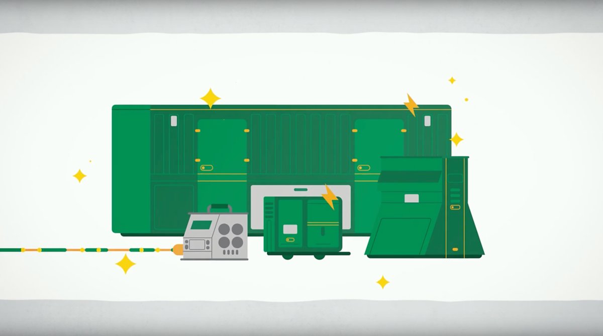 An illustration of green load testing equipment from Sunbelt Rentals.