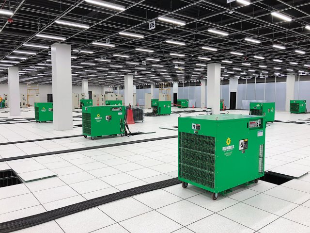 Generators in a data center.