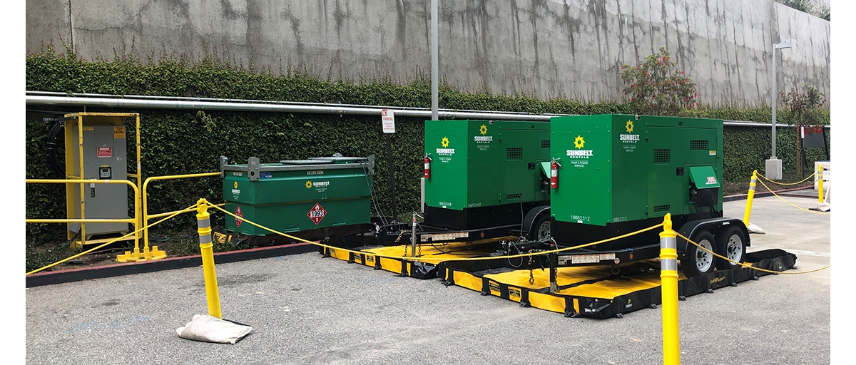 Sunbelt Rentals portable generator rental.