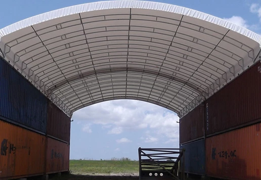 A shipping container cover.