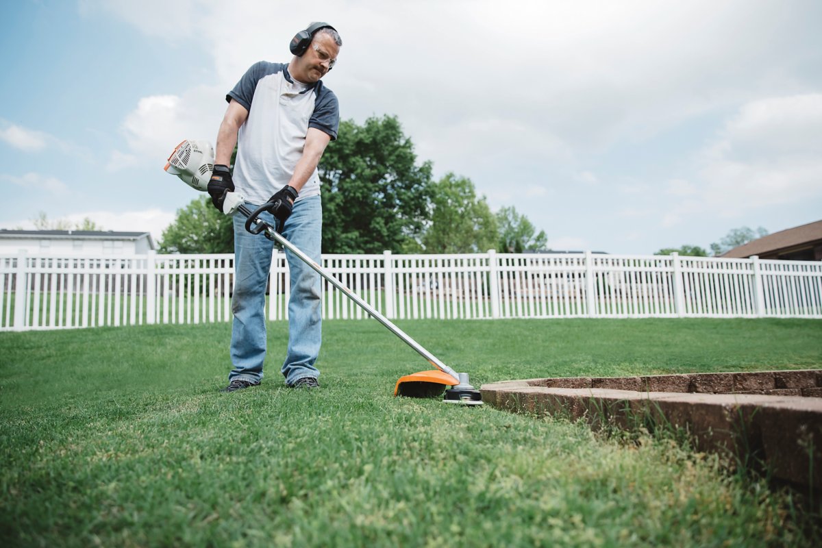A battery string trimmer rental. 